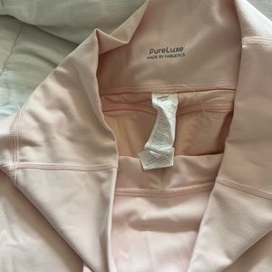 Light pink Fabletics leggings size large pure lux